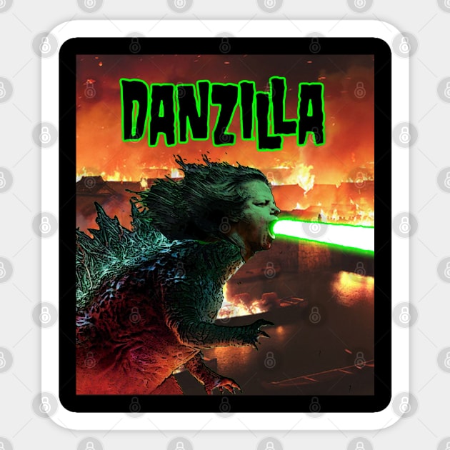 Danzilla Sticker by Controlled Chaos